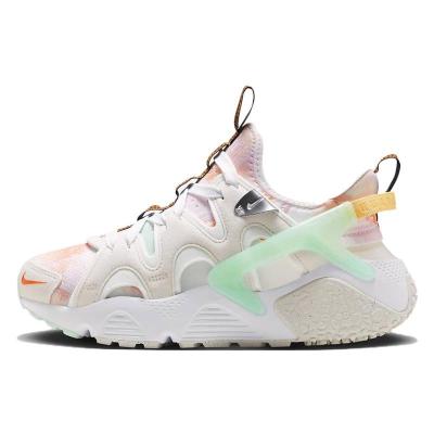 NIKE耐克 Air Huarache Craft 复古 低帮跑步鞋 女款 白粉绿 时尚运动慢跑鞋FJ7735-031