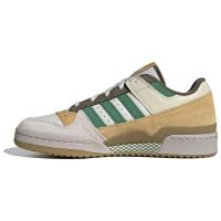 三叶草Adidas Originals FORUM 百搭休闲 轻松舒适 减震耐磨 低帮 板鞋 白黄绿 ID6264