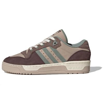 三叶草Adidas Originals 百搭舒适经典大气 防滑透气 低帮 板鞋 情侣同款 棕色 ID6132