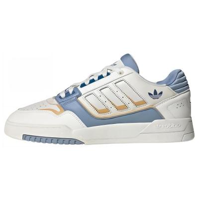 Adidas Originals三叶草 Drop Step 舒适简约 防滑耐磨 低帮 板鞋 情侣同款 白黄色IG4336