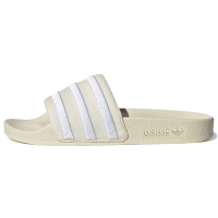 adidas originals Adilette 舒适轻便 橡胶底 防滑一字拖鞋 女款 米色 休闲百搭 GZ3751