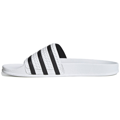 adidas originals Adilette 厚底外穿 一体成型 简约时尚 运动拖鞋 男款 黑白 280648