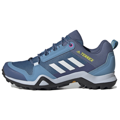 adidas 阿迪达斯 Terrex AX3 GTX 织物 透气 低帮 户外功能鞋 女款 蓝白 登山鞋 FX4691