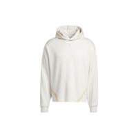 adidas 阿迪达斯 Select Hoodie 条纹休闲Logo印花连帽套头卫衣 男款 米白色 IC2420