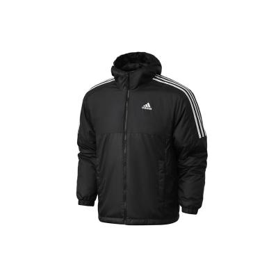 adidas 阿迪达斯 Ess Ins Ho Jkt 保暖运动连帽棉服外套 冬季夹克 男款 黑色 GH4601