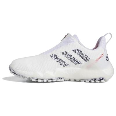 adidas 阿迪达斯 Codechaos 22 舒适耐磨 减震防滑 低帮 高尔夫球鞋 女款 白色 IF1044