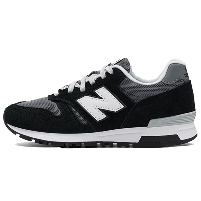 New Balance NB 565 网布反毛皮织物合成革 复古 减震防滑耐磨平衡轻便 低帮 跑步鞋 男女同款 灰黑色