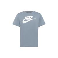 Nike 耐克 多巴胺纯色品牌Logo图案圆领套头短袖 休闲百搭 时尚潮流 落肩袖T恤 男款 蓝色 AR5005-493