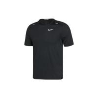 Nike 耐克 Dri-FIT Rise 365 透气柔软短袖跑步印花短袖 正肩袖T恤 男款 黑色 CZ9185-013