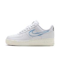 Nike 耐克 Air Force 1 圆头舒适 耐磨透气 低帮 板鞋 女款 白蓝 HF5721-111