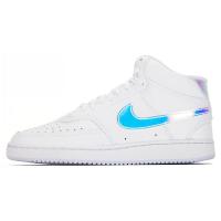 Nike 耐克 Court Vision Mid 防滑减震耐磨 中帮 板鞋 女款 白色 FD0819-100