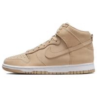 Nike 耐克 Dunk "Vachetta Tan" 皮革 防滑耐磨 高帮 休闲板鞋 女款棕褐色 DX2044-201