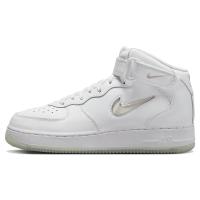 Nike 耐克 Air Force 1 Jewel Surfaces 防滑减震耐磨 中帮 板鞋 男女同款 白色 白宝石