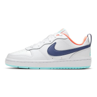 Nike 耐克 Court Borough Low 2 低帮 舒适透气 休闲百搭 板鞋 GS 蓝白 BQ5448-112