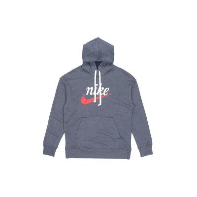 Nike 耐克 HERITAGE 2.0 logo印花针织运动加绒连帽卫衣 冬季 男款 深灰色 BV2934-410