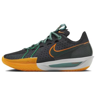 Nike 耐克 Air Zoom G.T. Cut 3 EP 耐磨 低帮 篮球鞋 男女同款 黑橙绿 DV2918-001