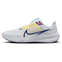 Nike 耐克 Air Zoom Pegasus 40 舒适百搭 网布减震透气耐磨轻便 低帮 马拉松跑步鞋 女款 白色