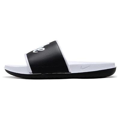 Nike 耐克 SLIDE MIX舒适百搭 日常休闲 防磨防滑一字拖鞋 女款 黑白 FQ7646-100