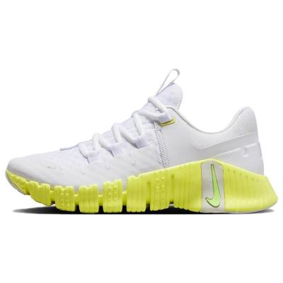 Nike 耐克 Free Metcon 5 舒适百搭 耐磨轻便 低帮 训练鞋 女款 白黄 DV3950-106