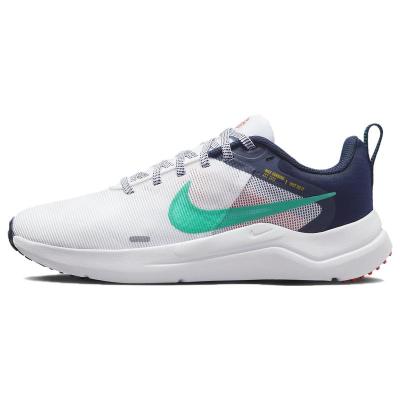 Nike 耐克 Downshifter 12 舒适百搭 网布防滑耐磨轻便 低帮 休闲跑步鞋 女款 黑白绿