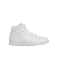 耐克 Nike Jordan 1 男鞋经典徽标高帮舒适板鞋经典百搭小白鞋运动休闲鞋 全球购