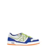 芬迪(FENDI)男款小牛皮侧logo跑鞋透气橡胶底
