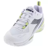 迪亚多纳(DIADORA)女士网球鞋专业缓震透气耐磨白色运动鞋