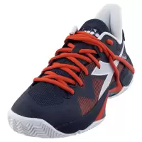 迪亚多纳(DIADORA)男士网球鞋真码创新性能驱动蓝海魂白稳定透气