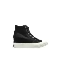 匡威(CONVERSE)新款高帮小牛皮毛绒跑步鞋独特设计舒适增高户外运