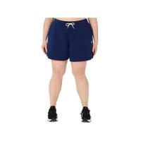 亚瑟士(ASICS)女士运动短裤80棉20聚酯舒适中等重量摇粒绒