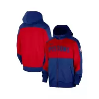 耐克(NIKE)男士蓝色彩球队徽透气防风拉链卫衣运动夹克