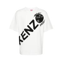 KENZO/高田贤三奢侈品服饰男圆领短袖T恤 时尚白色运动透气t恤