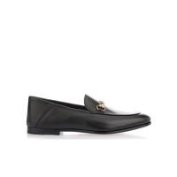 古驰(GUCCI)男士真皮马衔扣乐福鞋休闲百搭配皮鞋黑经典平底户外