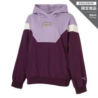 彪马(Puma)运动潮流拼接卫衣女宽松落肩拼接连帽款秋冬休闲百搭训练服饰