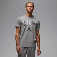 乔丹(Jordan)女款纯棉乔丹联名透气舒适机洗运动短袖T恤灰黑色