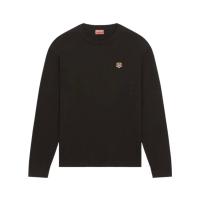 高田贤三(Kenzo)纯棉刺绣长袖运动T恤男圆领直下摆舒适百搭休闲潮流T恤