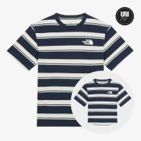 北面(The North Face)中性短袖条纹圆领T恤透气舒适百搭户外休闲夏季服装