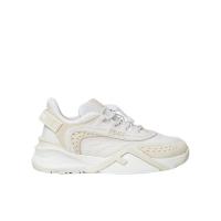 芬迪(FENDI)女款低帮跑鞋网眼拼接绒面革休闲运动鞋潮流百搭防水