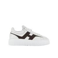 霍根(Hogan)系带低帮跑鞋男鞋侧面纳帕皮革拼接橡胶底透气耐磨休