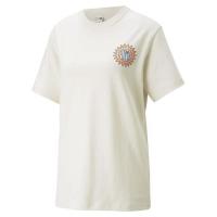 彪马(Puma)女士运动T恤休闲舒适图案设计透气短袖上衣活力运动装