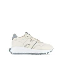 霍根(Hogan)女款真皮系带运动鞋圆头橡胶底logo装饰休闲跑步鞋