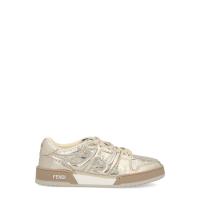 芬迪(FENDI)羊皮拼接运动休闲百搭女士跑鞋轻便舒适潮流白色情侣