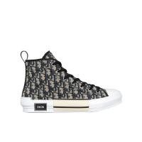 迪奥(Dior)高帮休闲运动鞋男圆头系带透气耐磨跑步鞋户外鞋