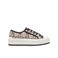 迪奥(Dior)低帮运动鞋女鞋圆头系带舒适厚底休闲跑步鞋