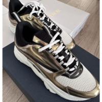 迪奥(Dior)低帮运动鞋男跑步鞋正面系带舒适透气休闲鞋