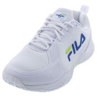 斐乐(FILA)男子网羽鞋专业级排球鞋白色绿色抓地防滑耐磨透气运动