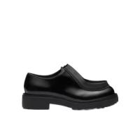 普拉达(PRADA)皮革商务休闲鞋男防水防滑耐磨户外鞋低帮增高商务