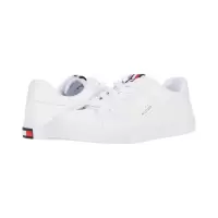 TOMMY HILFIGER纯色百搭休闲板鞋女鞋舒适透气运动鞋潮流帆布鞋日