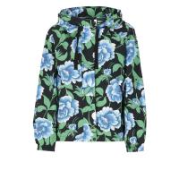 高田贤三(Kenzo)防水防风外套女花色立领抽绳长袖拉链按扣前开女