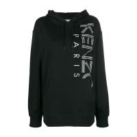 高田贤三(Kenzo)纯棉字母Logo印花经典廓形女款连帽卫衣运动百搭